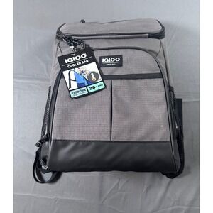 Igloo MaxCold Day Backpack Cooler Bag 26 Can Charcoal Black 4901980 NEW